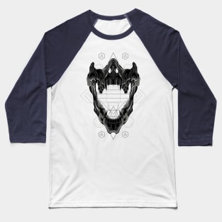 skull mounth Baseball T-Shirt